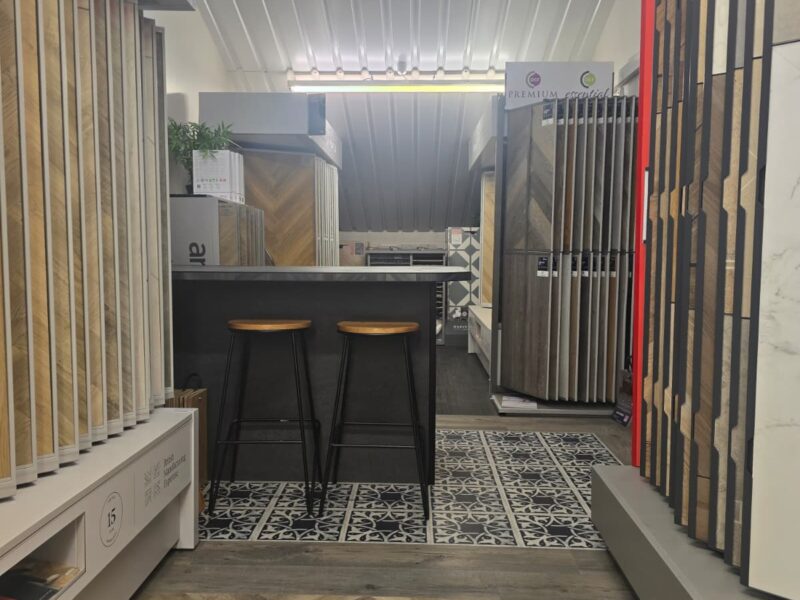 Inside view of Oxford City Flooring showroom